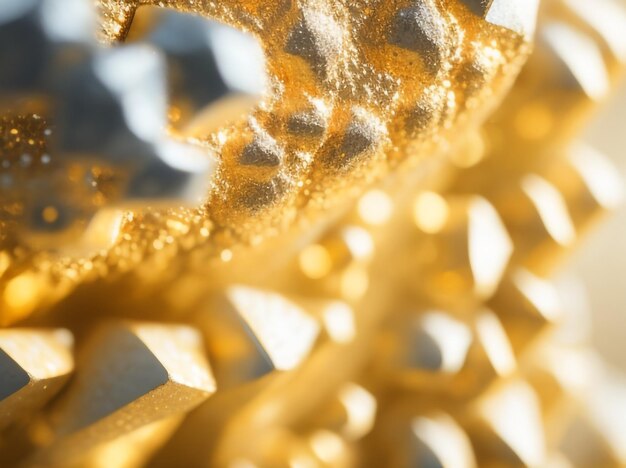 Lustrous fusion golden concrete texture captured on