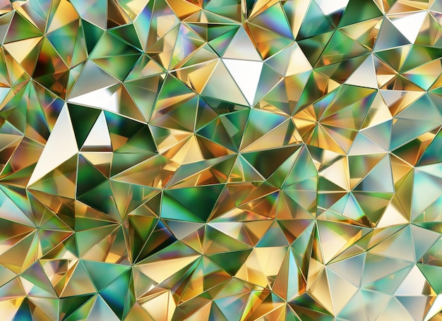 Luxe abstracte realistische groene textuur reflectie close-up achtergrond 3D-rendering