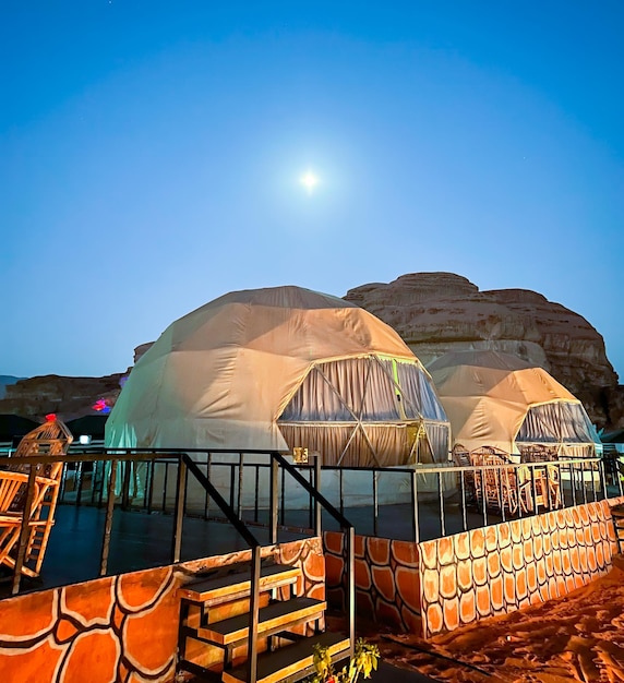 Luxe bellententen in Wadi Rum Valley of the Moon Jordan Arabian desert