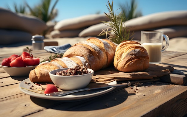 Foto luxe diner aan zee