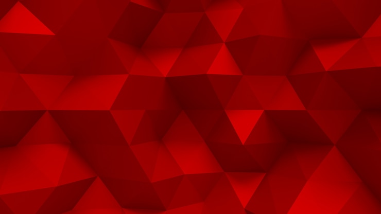 Foto luxe elegant rood met driehoeken en kristallen.