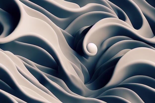 Luxe elegante achtergrond abstractie stof Naadloze patroon 3D-rendering