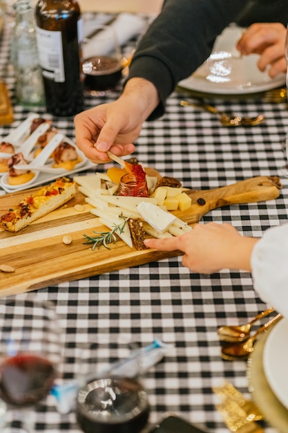 Foto luxe gerechten in een mooi restaurant