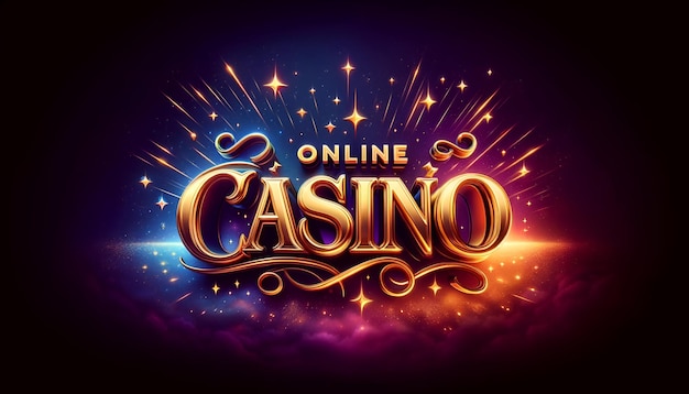 Foto luxe gouden online casino banner