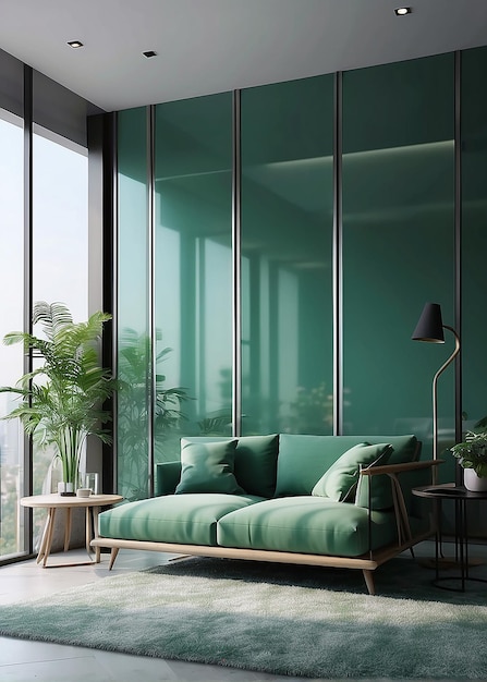 luxe huis met een groen thema