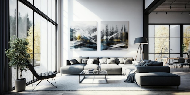 Luxe interieur elegant design in modern huis