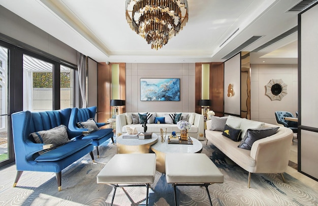 Luxe interieur van de woonkamer