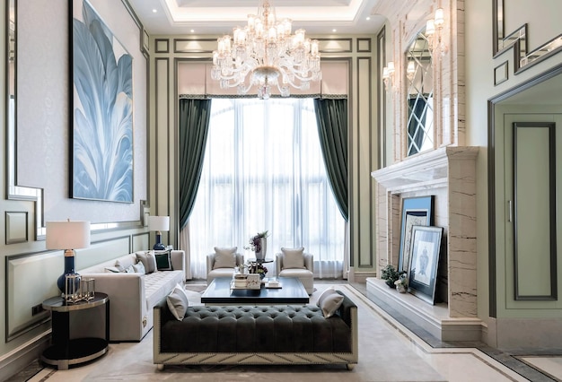 Luxe interieur van de woonkamer