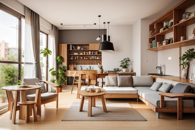 Luxe interieur van een modern huis