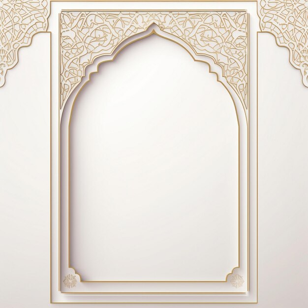 luxe islamitische arabische versierde gouden spiegel frame bloemen en geometrische patronen