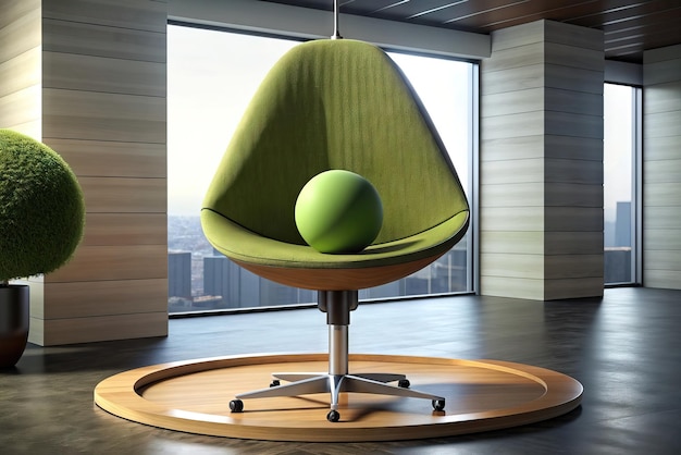 Foto luxe kantoor met moderne meubels en architectuur