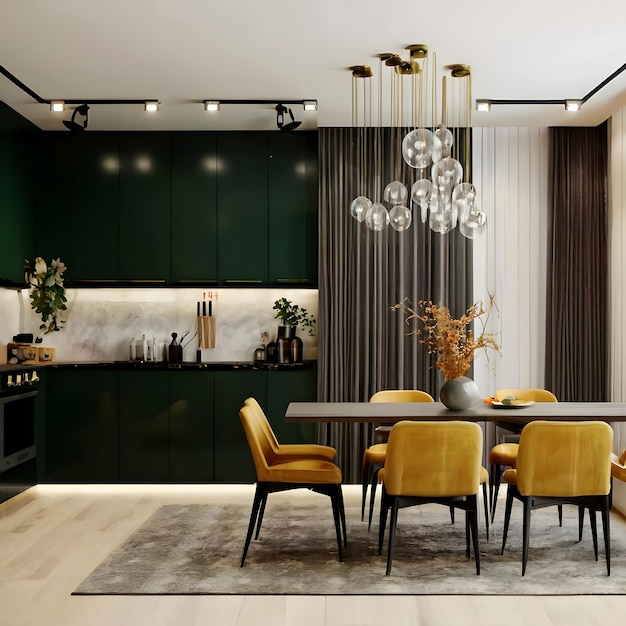 luxe keukeninterieur in witte toon