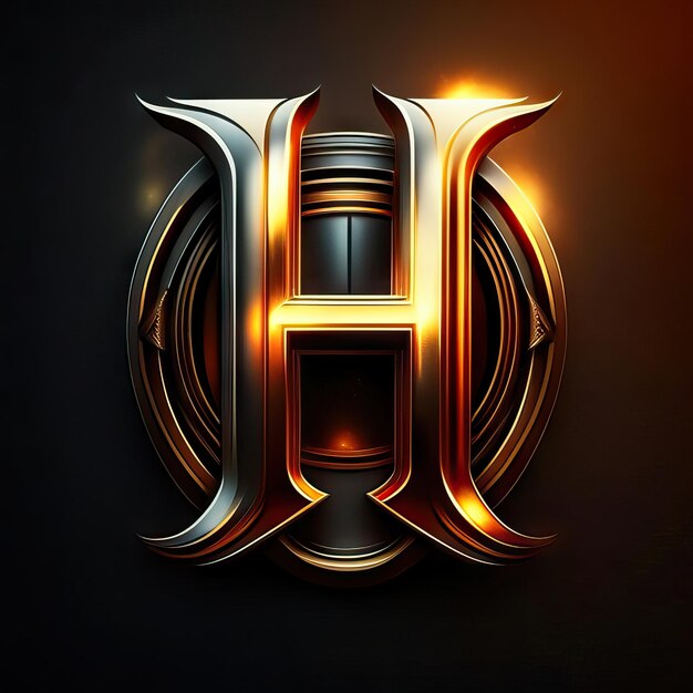 Foto luxe letter h-logo