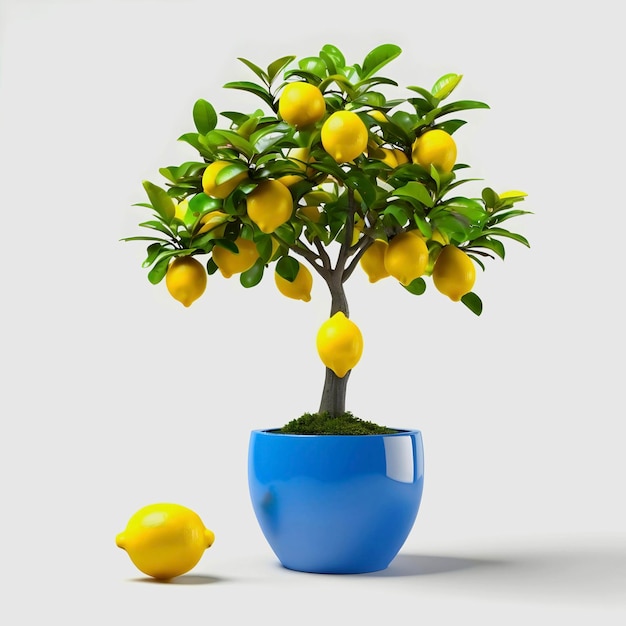 麗なレモンの木の展示で 沢な生活が目を引くことが保証されています