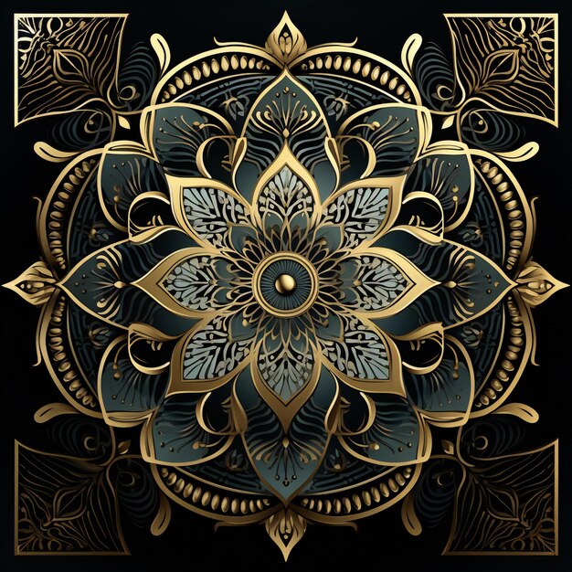 Luxe mandala achtergrond