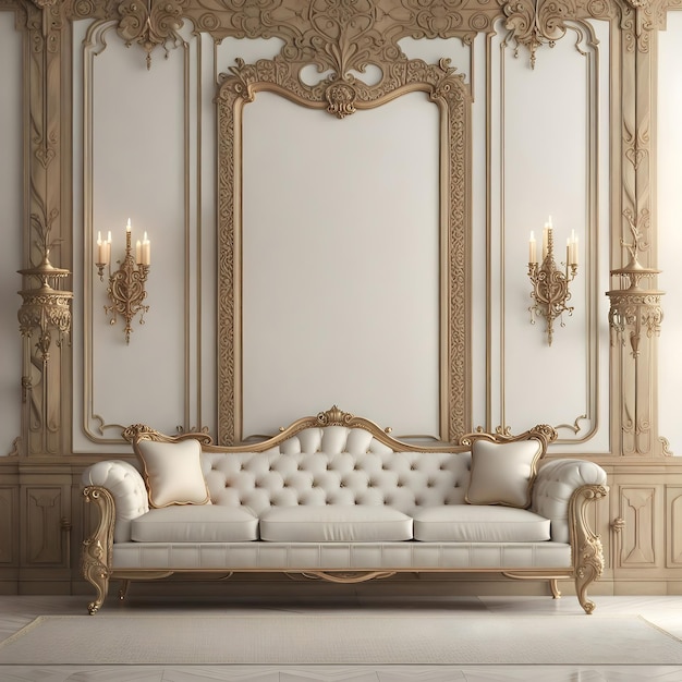 Luxe meubelwand klassiek design binnenwand