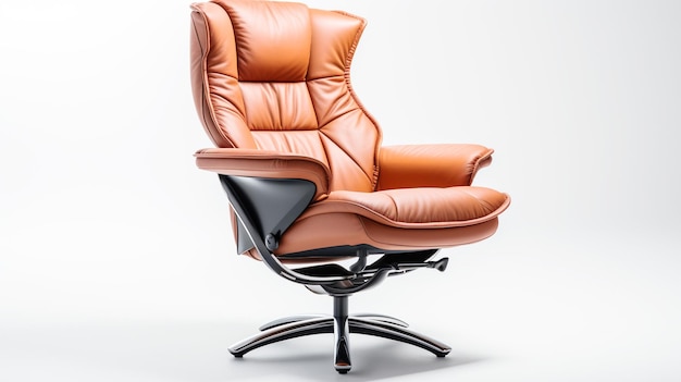 Luxe moderne lederen bureaustoel comfortabel en elegant