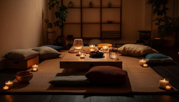 Luxe moderne slaapkamer gezellig comfort elegant design ontspanning gegenereerd door AI