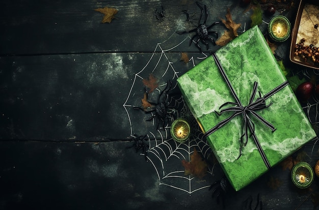 Foto luxe ontwerp geschenkdoos halloween dagen