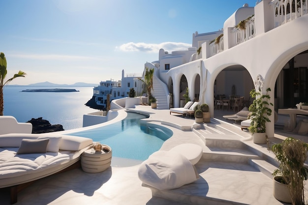 Luxe retraite aan het strand Santorini Island Ai