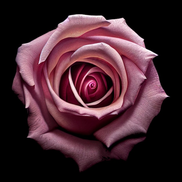 Luxe roze roos Gegenereerde AI op blackx9