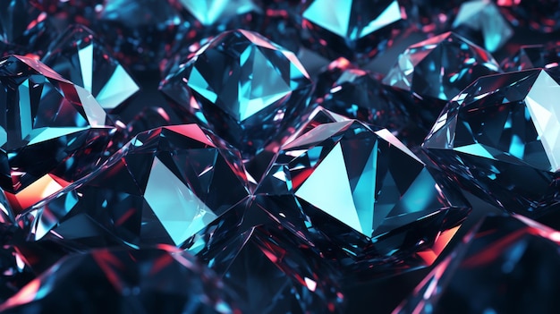 Luxe sieraden gloeit met levendige edelstenen diamant achtergrond