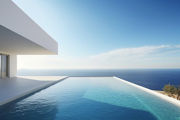 Luxe villa met zwembad Genereer Ai