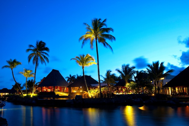 Luxe zonsondergang in Mauritius