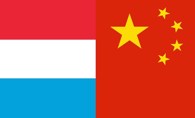 Luxembourg and China flag countries