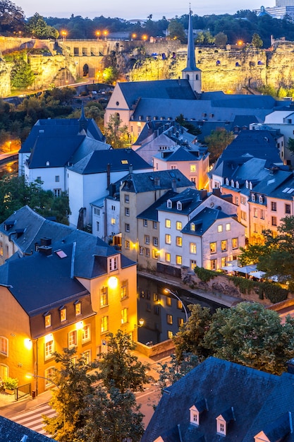 Люксембургская городская ночь