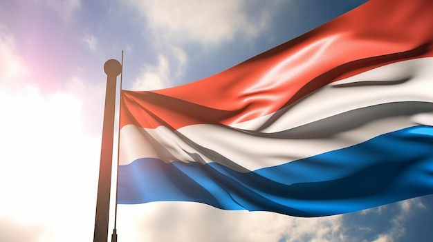 Флаг Люксембурга Generative Ai