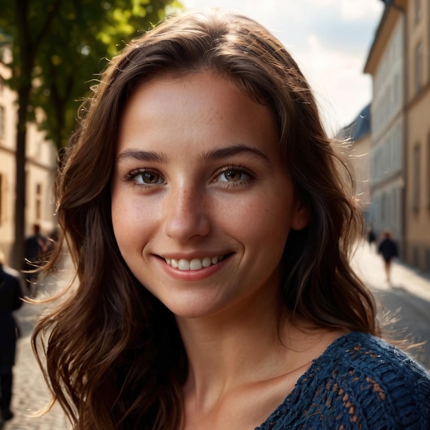 Photo luxembourgish woman from luxembourg typical national citizen