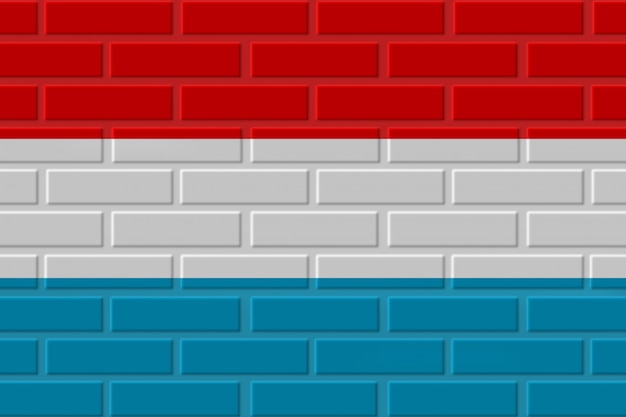 Luxemburg baksteen vlag illustratie