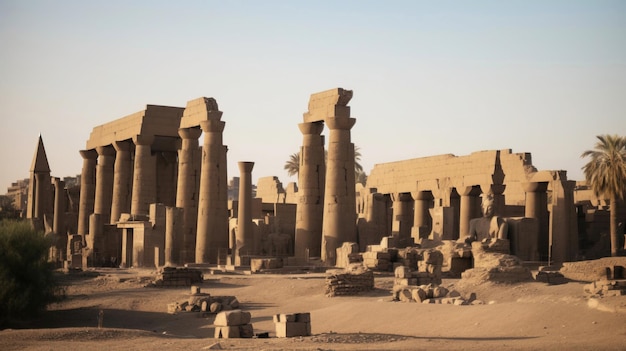 Luxor temple historical architecture of Egypt UNESCO heritage of civilization Religious tourist