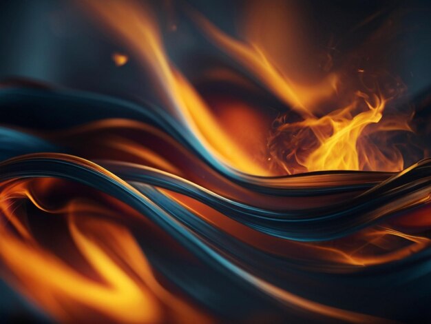 Photo luxuries fire gradient background