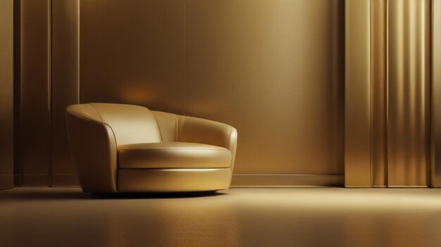 Photo luxuries golden gradient room background