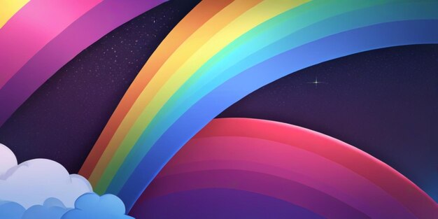 Photo luxuries rainbows gradient background