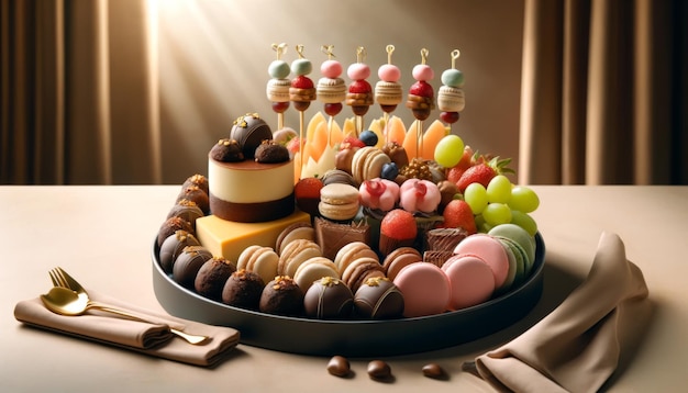 Luxurious Assorted Dessert Platter for Celebration