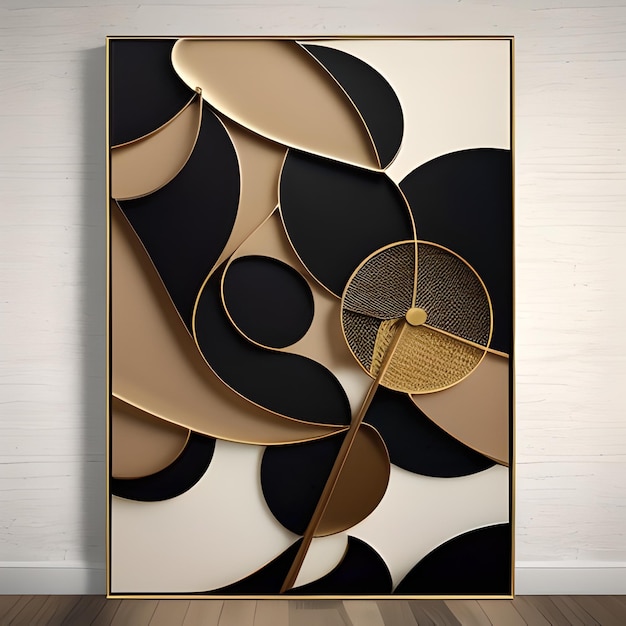 Luxurious background in gold and black