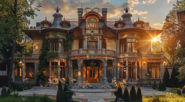 Luxurious Beautiful Home Exterior gegenereerd door Ai