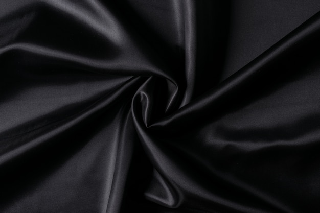 Luxurious black fabric.