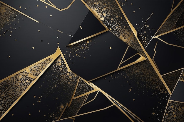 Роскошный черно-золотой фон Стильные обои для телефонов с элегантным дизайном