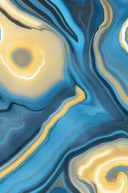 Luxurious Blue Nile ink marblelike abstract texture with agate stone tile