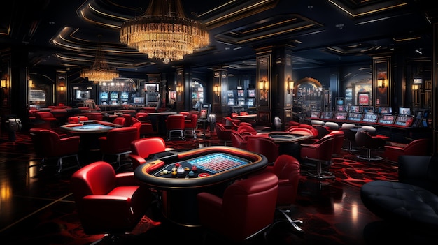 Luxurious casino ambiance