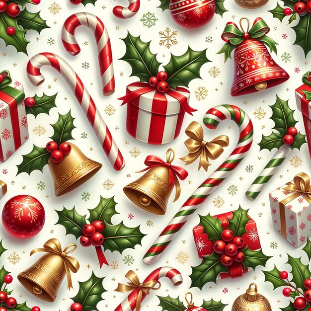 luxurious Christmas themed pattern