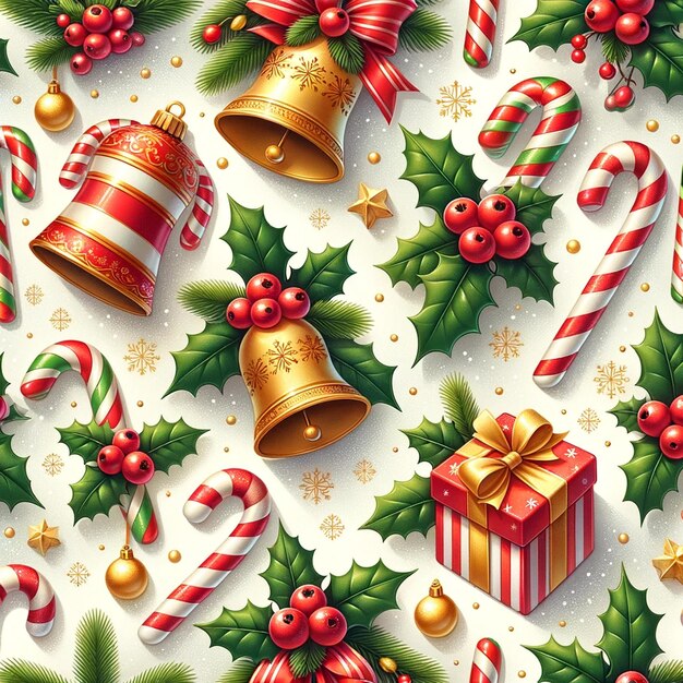 luxurious Christmas themed pattern