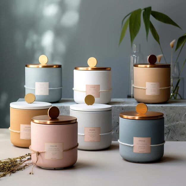 a luxurious concrete candle brand