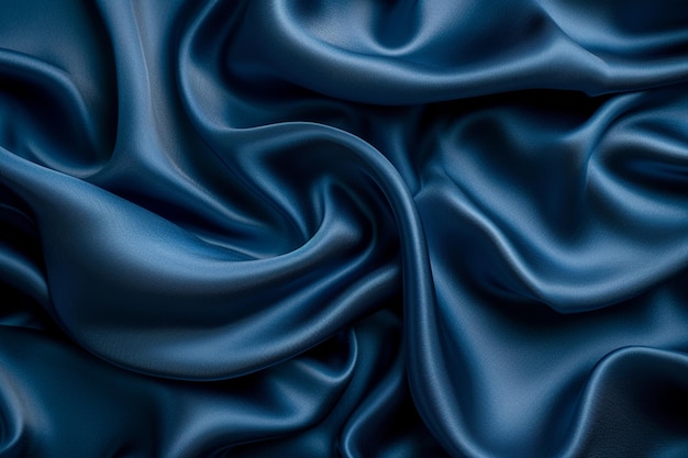 사진 럭셔리 한 어두운 파란색 실크 사틴 배경
