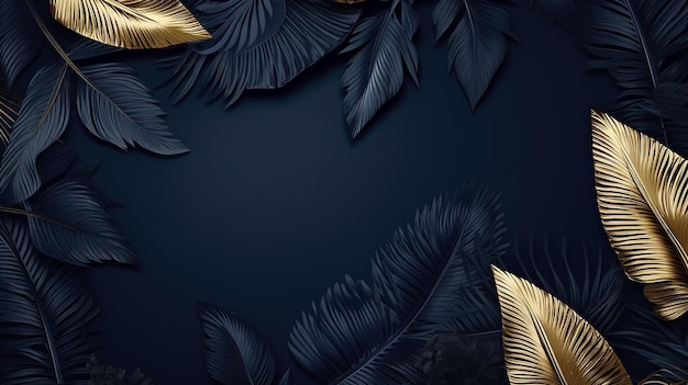 Luxurious Depths Beautiful Dark Blue Textured 3D Background