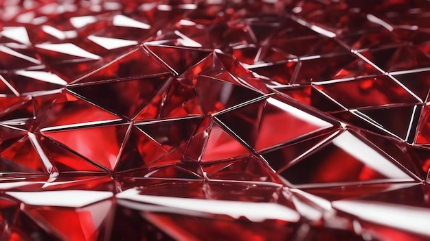 Фото Роскошный элегантный красный с треугольниками и кристаллами
